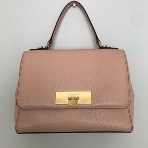 SOLD Michael Kors Pebbled Leather Pink Satchel Bag